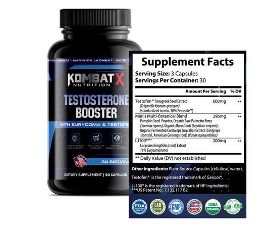 Testosterone Booster with Eurycoma & Testofen®